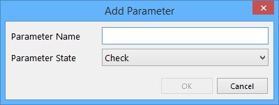 The two variations of the Add-Edit Parameter dialog