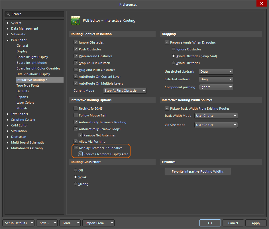 Enable the option in the Interactive Routing page of the Preferences dialog.