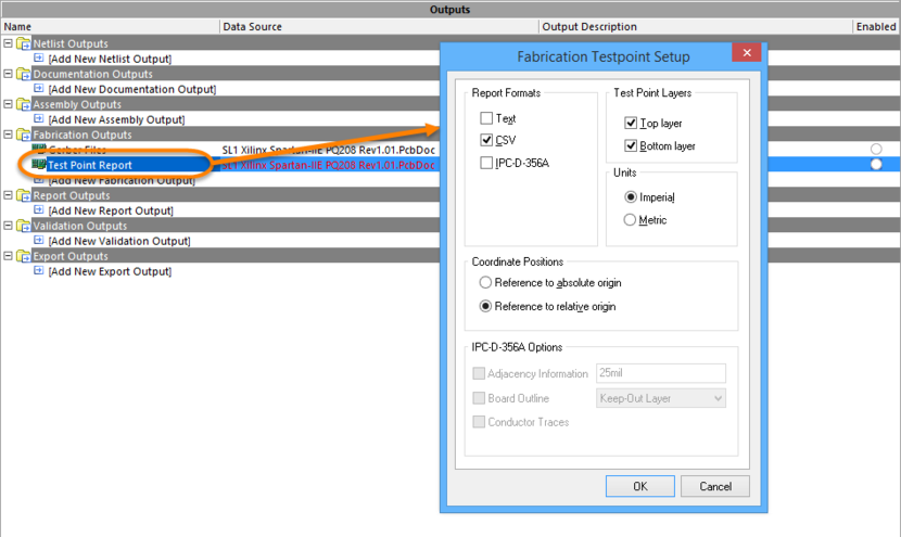 Different Output Generators have unique dialogs to configure precisely what gets generated.
