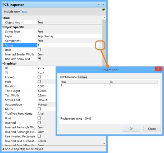The Smart Edit dialog offers a streamlined method for performing multiple string modifications,

accessed from the Batch Replace tab.