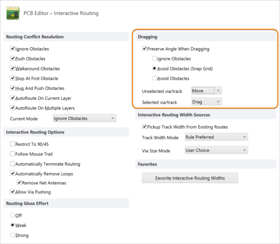 Control track sliding behavior with dragging options set at the preferences level.