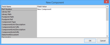 Two variations of the Edit Database Component dialog