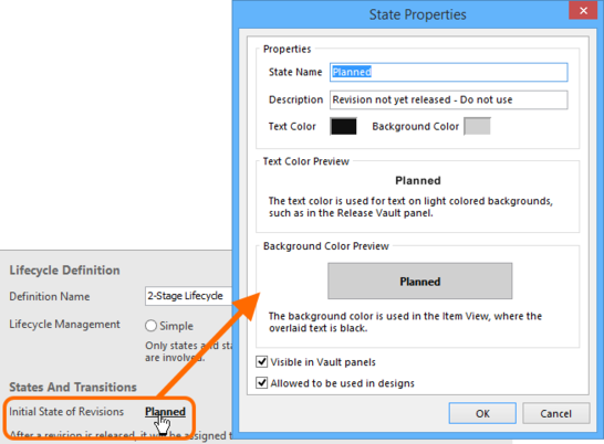 Configure the initial state for revisions.