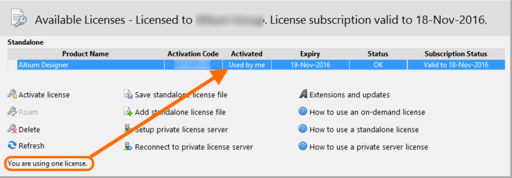With your Standalone license activated, you can now continue using Altium Designer in a completely 'offline' mode.