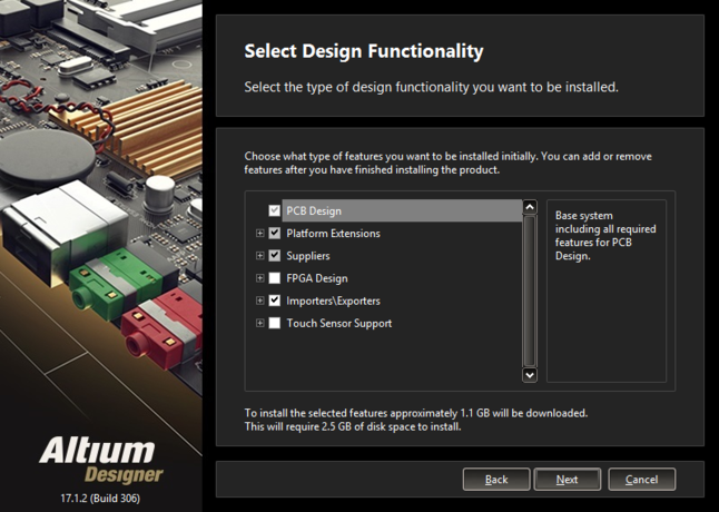 What initial functionality would you like in your installation of Altium Designer? - The choice is yours!