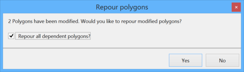 The Repour Polygons dialog.