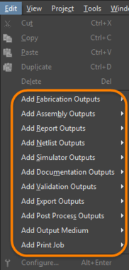 Add each output that is required by selecting the appropriate Data Source.