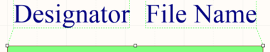 Selected Designator and Filename for a sheet symbol