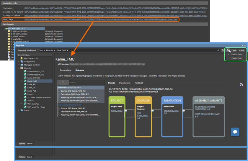 For a managed project, you can explore the project in the Explorer panel in more detail, courtesy of the Project View.