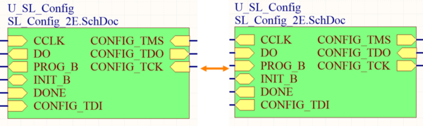 Example result of toggling sheet entry I/O