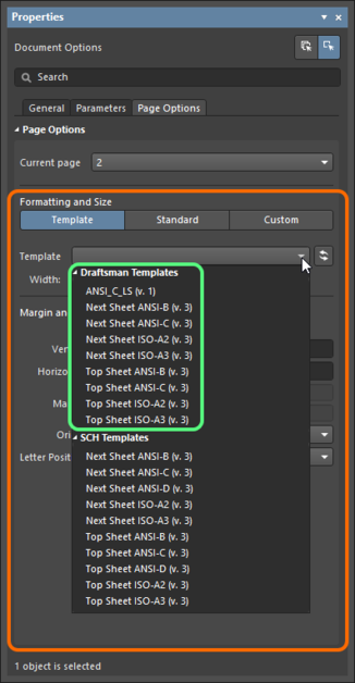 If Draftsman Sheet Template Items exist, then when actively connected

to the server they will be presented, instead of the local templates.