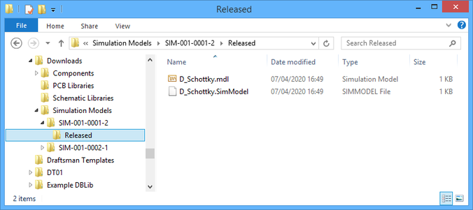Accessing the data for a Simulation Model Item included in a batch download.