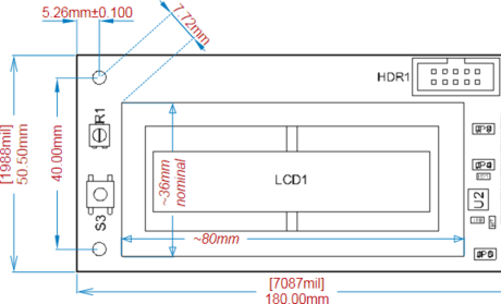 A variety of Linear Dimensions applied to a Board Assembly View.