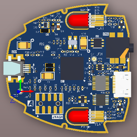 PCB editor 3D Layout view mode