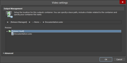 The Advanced (top) and Basic (bottom) versions of the Video settings dialog