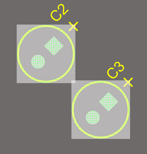 When components were rotated, their bounding box remained orthogonal to the grid.
