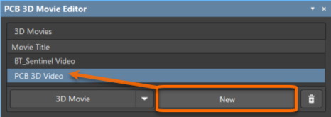 Example of adding a new movie and renaming it (hover over the image).