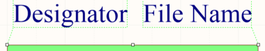 Selected Designator and Filename for a sheet symbol