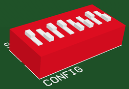 The component footprint defines the component mounting and connections on the PCB and can also include 3D body objects to define the actual component.