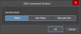 The Edit Component Variation dialog with Fitted selected