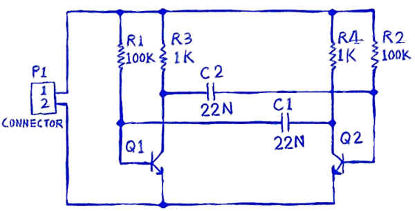 Circuit for the multivibrator