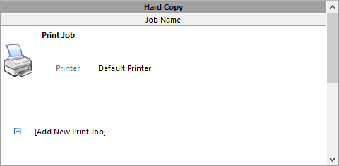 Print jobs handle print-based output, or 