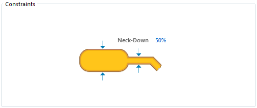 Default constraints for the SMD Neck-Down rule.