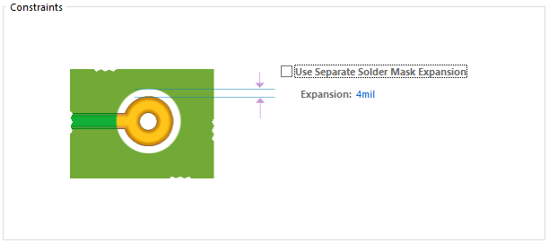 Laster Heerlijk Actie Working with the Solder Mask Expansion Design Rule on a PCB in Altium  Designer | Altium Designer 15.1 User Manual | Documentation