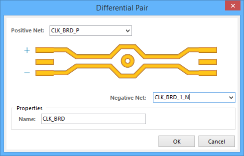 The Differential Pair dialog.