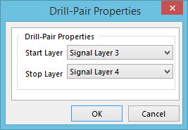 The Drill-Pair Properties dialog.