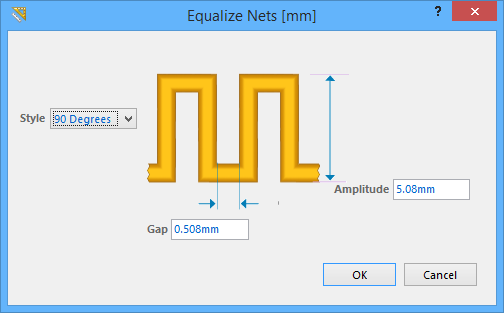 The Equalize Nets Dialog.