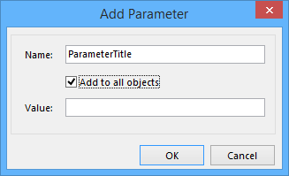  The Add Parameter dialog