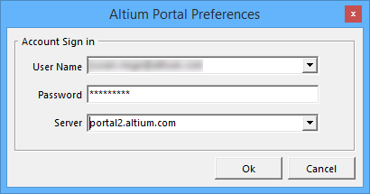  The Altium Portal Preferences dialog