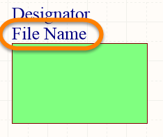Sheet Symbol Filename