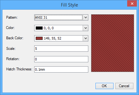 The Fill Style dialog.