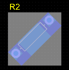 The image on the left shows the bounding rectangle for R2, the image on the right shows the new bounding rectangle when R2 is rotated.
