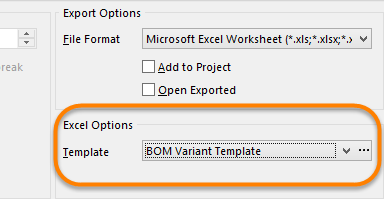 Format an Excel-based report using a specified Excel template.