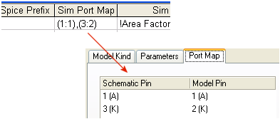 Specifying component-to-model pin mapping.