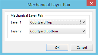 The Mechanical Layer Pair dialog.