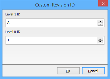 The Custom Revision ID dialog