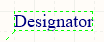 The selected Designator or File Name.