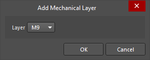 The Add Mechanical Layer dialog