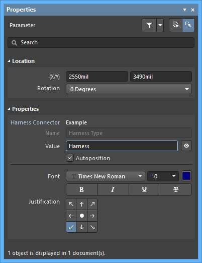 The Sheet Symbol Filename​ default settings in the Preferences dialog and the Parameter mode of the Properties panel