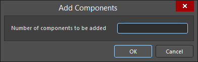 The Add Components dialog
