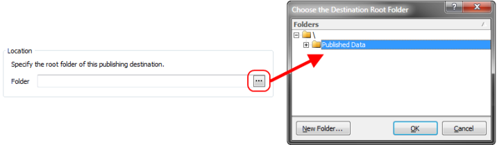  配布したデータの場所として使用するために、Box アカウントのフォルダを選択、または作成。