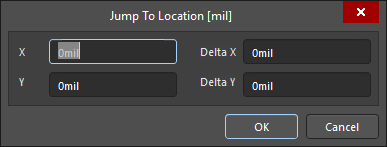 The Jump To Location dialog