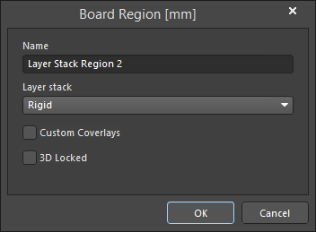 The board is split into regions and stacks are assigned in Board Planning Mode.
