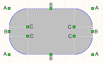 A selected Round Rectangle