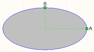 A selected Ellipse.
