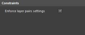 Default constraint for the Layer Pairs rule